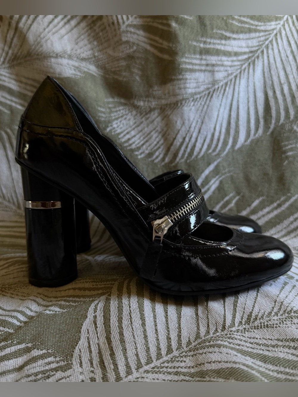 BCBGirls Black Patent Mary Jane Heels